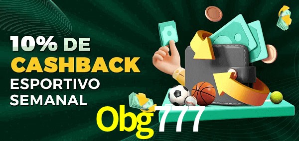10% de bônus de cashback na Obg777