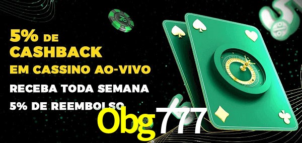 Promoções do cassino ao Vivo Obg777